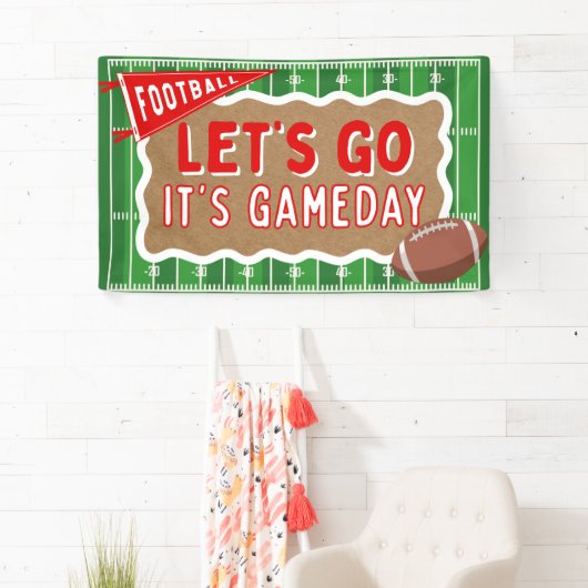 ガメダイサッカーパーティーバナー誕生日ウォッチパーティー 横断幕 (インサイチュ)