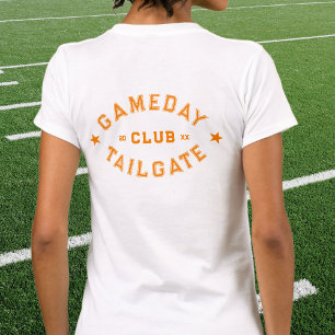 ガメダイテールゲートクラカスタムブオレンジサッカークレスト Tシャツ