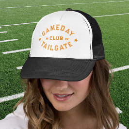 ガメダイテールゲートクラブカスタムオレンジサッカー キャップ