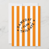 ガメダイテールゲートクラブキックオフパーティーオレンジチーム 招待状 (裏面)