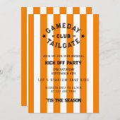 ガメダイテールゲートクラブキックオフパーティーオレンジチーム 招待状 (正面/裏面)