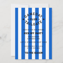 ガメダイテールゲートクラブキックオフパーティーブルーチーム 招待状