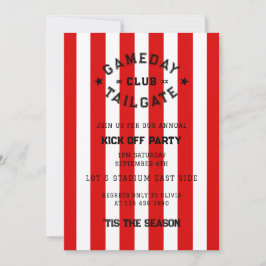 ガメダイテールゲートクラブキックオフパーティーレッドチーム 招待状