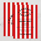 ガメダイテールゲートクラブキックオフパーティーレッドチーム 招待状 (正面/裏面)