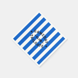 ガメダイテールゲートクラブブルーストライプカスタムパーティー スタンダードカクテルナプキン