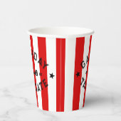 ガメダイテールゲートクラブレッドストライプカスタムパーティー 紙コップ (右)