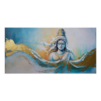ガヤティリ女神への抽象芸術の献上品 ポスター