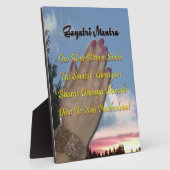 ガヤトリマントラ祈りの言葉オムブールブヴァプラーク フォトプラーク (側面)