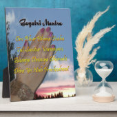 ガヤトリマントラ祈りの言葉オムブールブヴァプラーク フォトプラーク (側面)