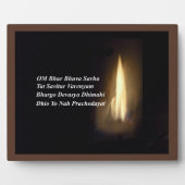 ガヤトリマントラ祈りの言葉オムブールブヴァプラーク フォトプラーク (正面)