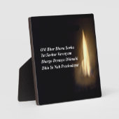 ガヤトリマントラ祈りの言葉オム/オウムブールブーバ、歯垢 フォトプラーク (正面)