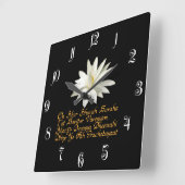 ガヤトリマントラ スクエア壁時計 (傾斜)