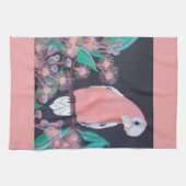 ガラとガムナッツのピンク キッチンタオル (横)