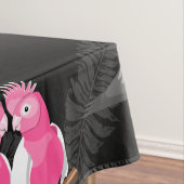 ガラのピンクのコッカトー模様 テーブルクロス (インサイチュ)