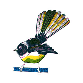 ガラのピンクのコッカトー模様 ラゲッジタグ