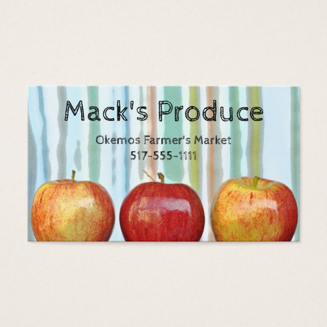 ガラアップルのストライプ 農産物 農家 教師 (正面)