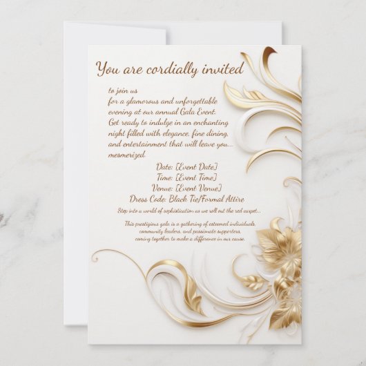 ガライベント招待状のデザイン サンキューカード (正面)