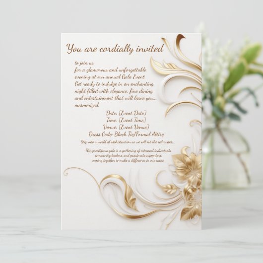 ガライベント招待状のデザイン サンキューカード (スタンド正面)