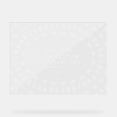 ガラエレガントビジネス透明アクリル看板 アクリルサイン (正面)