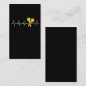 ガラガラの鼓動パーカッション楽器ラガラ遊 名刺 (正面/裏面)