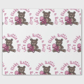 ガラガラを振って転が ラッピングペーパー (フラット)