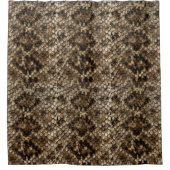 ガラガラフェイクヘビ皮シャワーカーテン シャワーカーテン (正面)