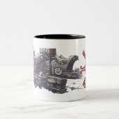 ガラガラヘビとのマヤのHunab Ku ツートーンマグカップ (中央)