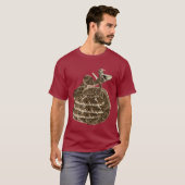 ガラガラヘビのスマイルのTシャツ Tシャツ (正面フル)