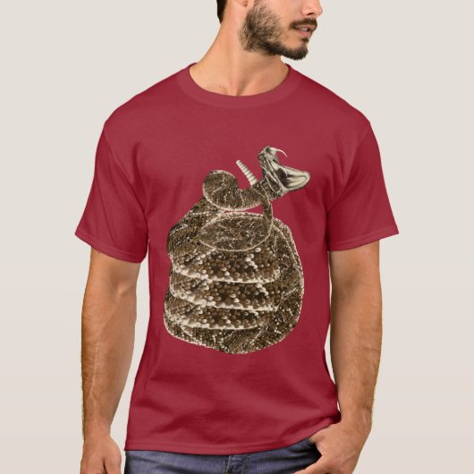 ガラガラヘビのスマイルのTシャツ Tシャツ (正面)