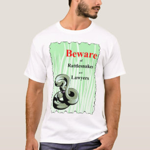 ガラガラヘビの用心して下さい Tシャツ
