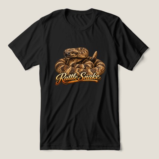 ガラガラヘビ トライブレンドTシャツ (デザイン正面)