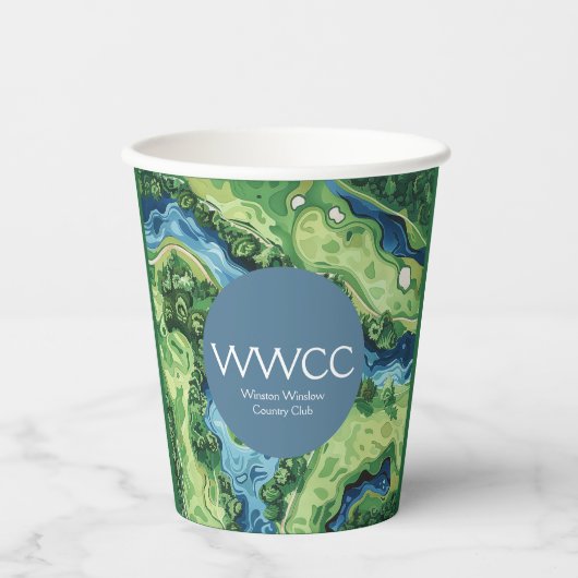 ガラゴルフパーティー紙カップ 紙コップ (正面)