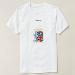 ガラスсの瓶に入った香ばしいキャンディー tシャツ