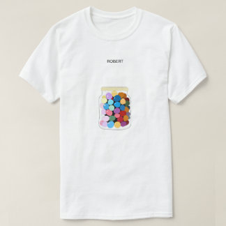 ガラスсの瓶に入った香ばしいキャンディー tシャツ