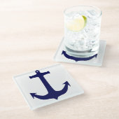 ガラスいかりコースター ガラスコースター (アングル)