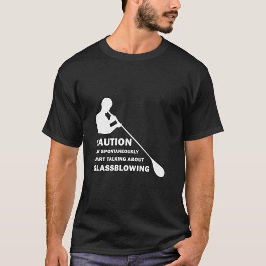 ガラスおもしろい吹き Tシャツ (正面)