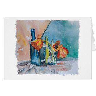 ガラスおよびチューリップ