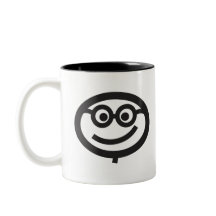 ガラスが付いている幸せな顔