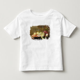 ガラスが付いている静物画 トドラーTシャツ