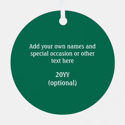 ガラスきらめくタイル – クリスマス万華鏡のように千変万化するパターン メタルオーナメント (裏面)