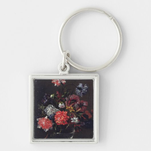ガラスつぼの花 キーホルダー (正面)