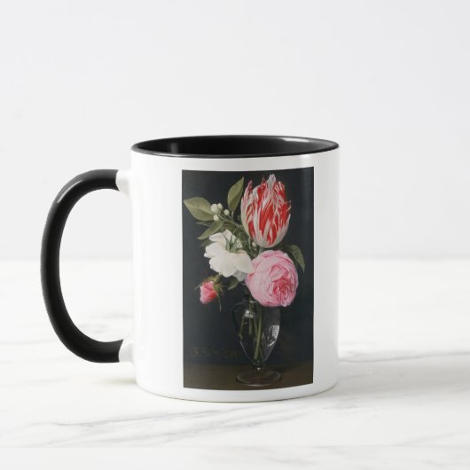ガラスつぼの花 マグカップ (左)