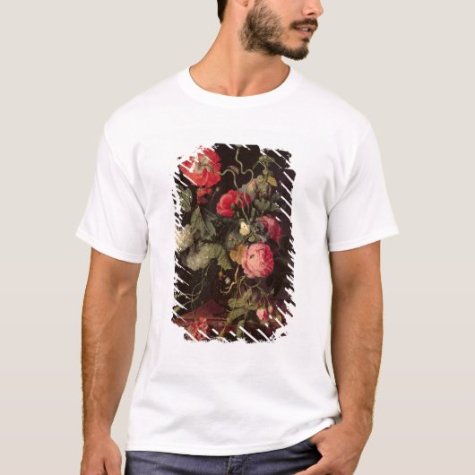 ガラスつぼ1667年の花 Tシャツ (正面)