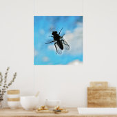 ガラスで飛ぶ ポスター (キッチン)