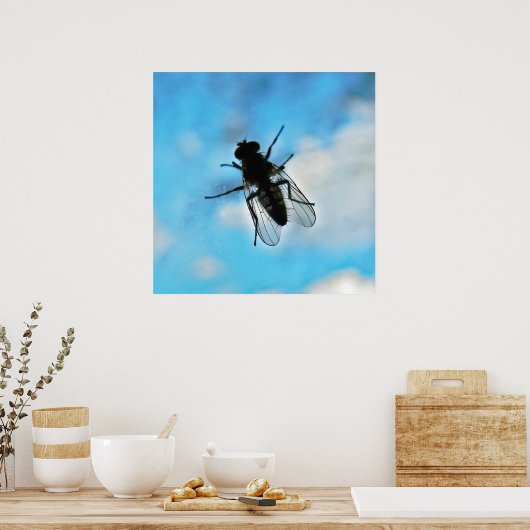 ガラスで飛ぶ ポスター (キッチン)