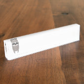 ガラスとのおたくの怠惰 デスクネームプレート (側面)