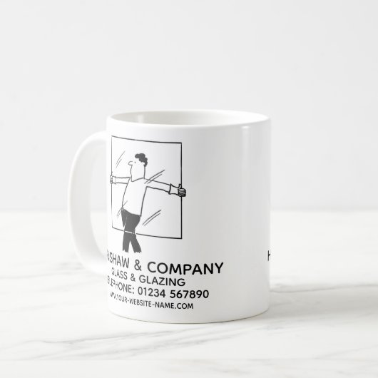 ガラスとガラスのプロモーションコーヒーマグ コーヒーマグカップ (正面左)