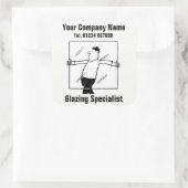 ガラスとガラスの漫画 スクエアシール (バッグ)