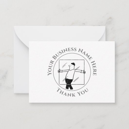 ガラスとガラス感謝ノートカード ノートカード (正面)