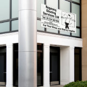 ガラスとグレージング 横断幕 (ビルの外側)